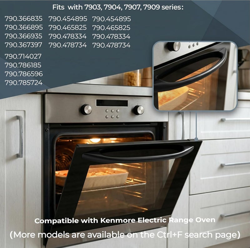 مقبض باب فرن محدث لعام 2024، رقم المنتج: 5304458312، مناسب لأفران Kenmore وFrigidaire وElectrolux، لاستبدال مقبض باب الفرن رقم 316443600، يتضمن 2 صامولة للمقبض رقم 316433300، مع ضمان لمدة سنتين. يأتي في عبوة تحتوي على 2 صامولة للمقبض رقم 316433300. - Image 5