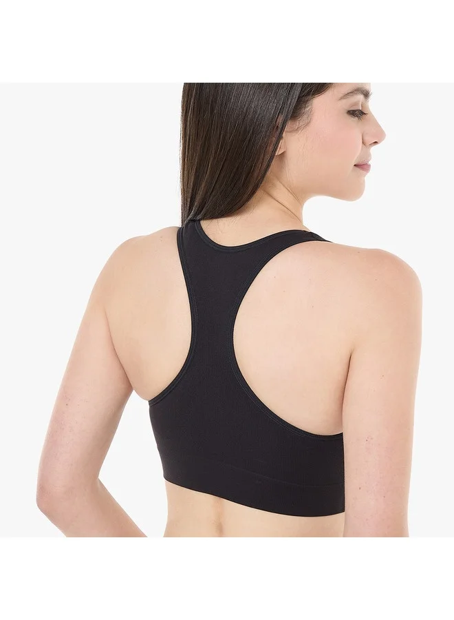 هينز هانز حمالة صدر نسائية Get Cosy Racerback أسود مقاس كبير