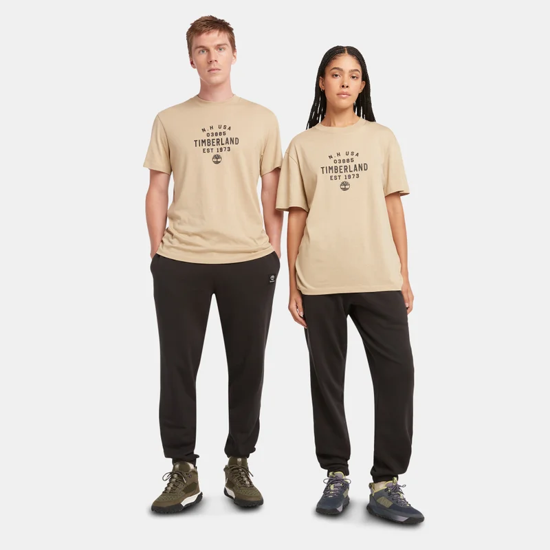 Timberland Gold Men's Refibra Graphic T-Shirt for Men | Best Price UAE