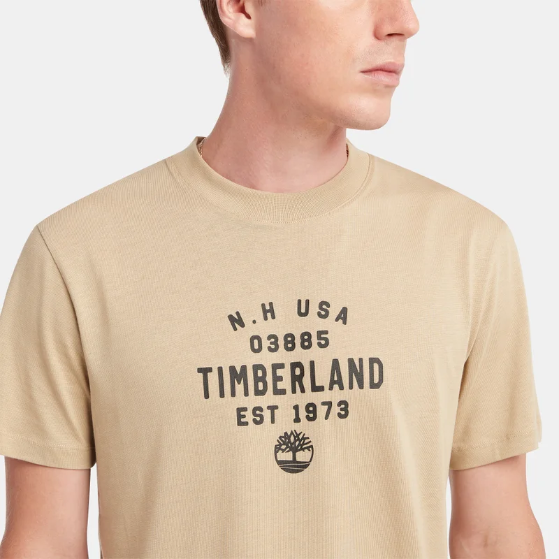 Timberland Gold Men's Refibra Graphic T-Shirt for Men | Best Price UAE