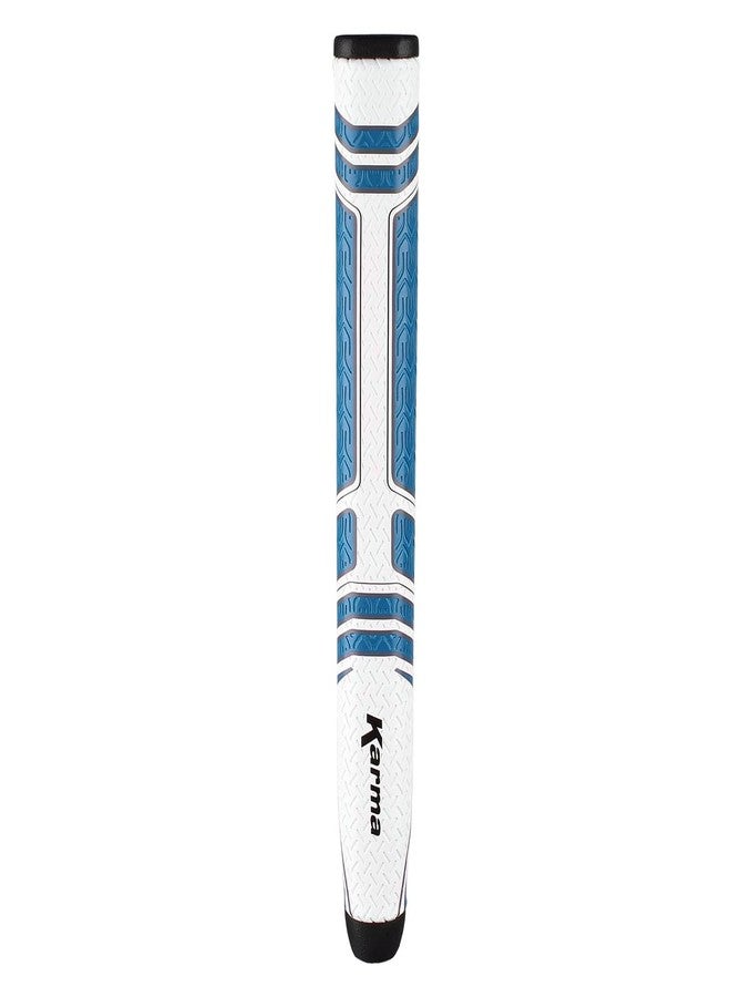 Karma Big Softy 1.3 Oversize Putter Grip - White/Blue/Black - Image 1