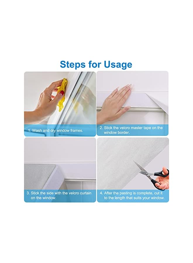 The Bros Blinds Window 100 x 170 CM No Drill Blinds Portable Blackout Blind Velcro Temporary Blinds Blackout Blinds Stick on Window, Bedroom, Nursery, Loft, Travel RV Car (Silver, 100 X 170CM)  - Image 4