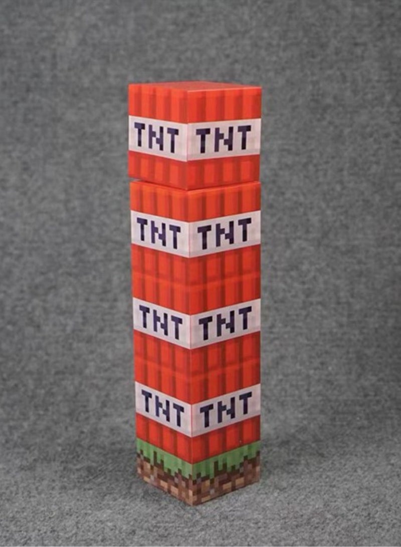 general Minecraft Creative Gift Food Grade TNT Water Cup Water Bottle Cup with Lid TNT Model Water Cup
