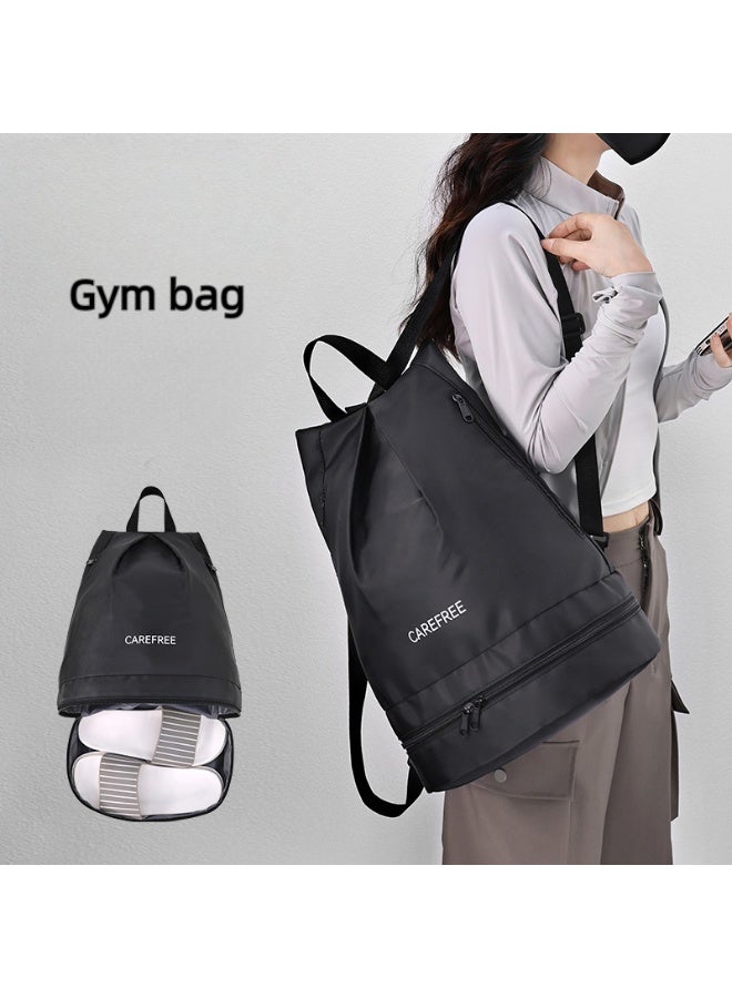 Swimming bag with waterproof pockets, beach backpack, suitable for swimming, fitness, yoga, play, and exercise. - Image 1