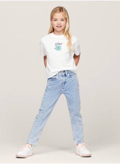 Girls' Th Monogram Script Logo T-Shirt -  Recycled cotton blend, White - pzsku/Z9517A1EB9DD4F3264EA4Z/45/_/1723737229/e325aae4-16d8-40d9-bbcd-678335e794fb