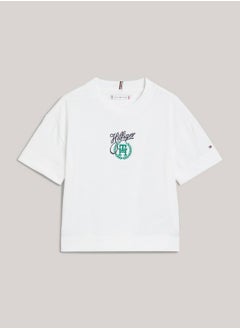 Girls' Th Monogram Script Logo T-Shirt -  Recycled cotton blend, White - pzsku/Z9517A1EB9DD4F3264EA4Z/45/_/1723737240/705db399-6c54-4a35-9041-216b236346aa