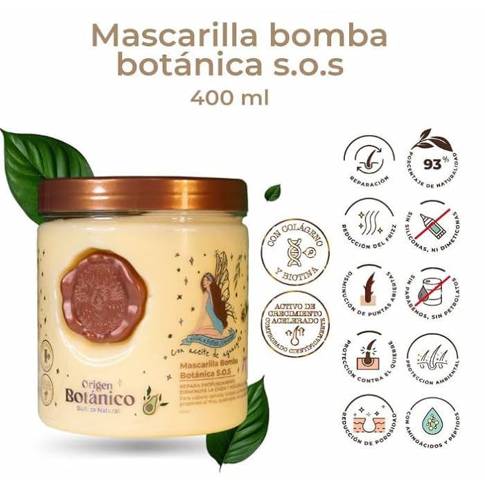 Ritual Botanico Shampoo Cebolla, Acondicionador Intensivo Plex y Mascarilla bomba capilar ritual botanico (3 Pack) Ritual Botanico Botanico Shampoo and Conditioner, Ritual Botanico Intensive Treatment - Image 4