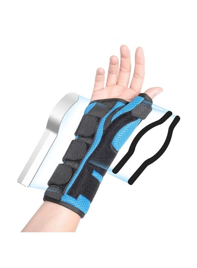 Thumb Spica Splint Brace and Wrist Support Stabilizer with Adjustable Aluminum Splint for Carpal Tunnel Arthritis Tendonitis Pain Relief and Sprains - Image 1
