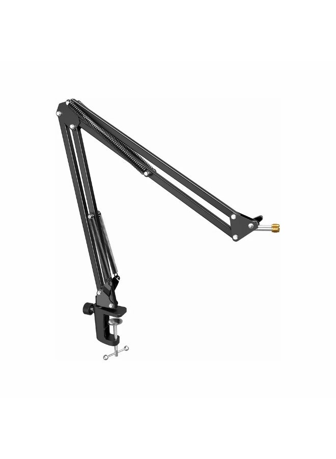 فيفين FIFINE CS1 Scissor Boom Arm Stand with 3/8" Thread Size and 5/8" Adapter for All Standard Mics, Mic Mounts, Shock Mounts Black - Image 1