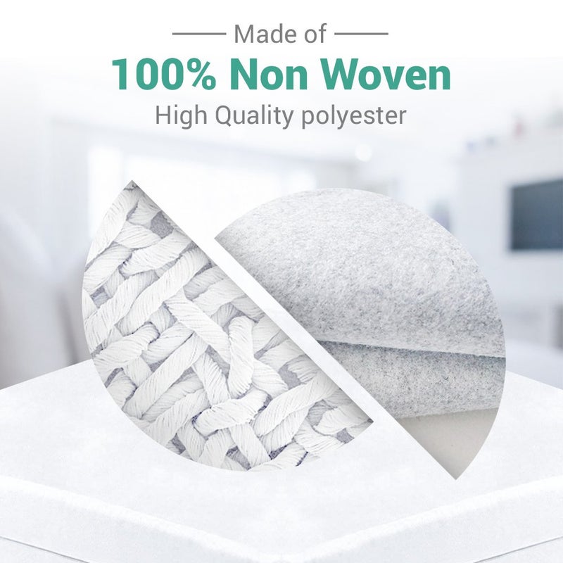 CrystalTowels حامي مرتبة مقاوم للماء بسحاب (كינג) - Image 4