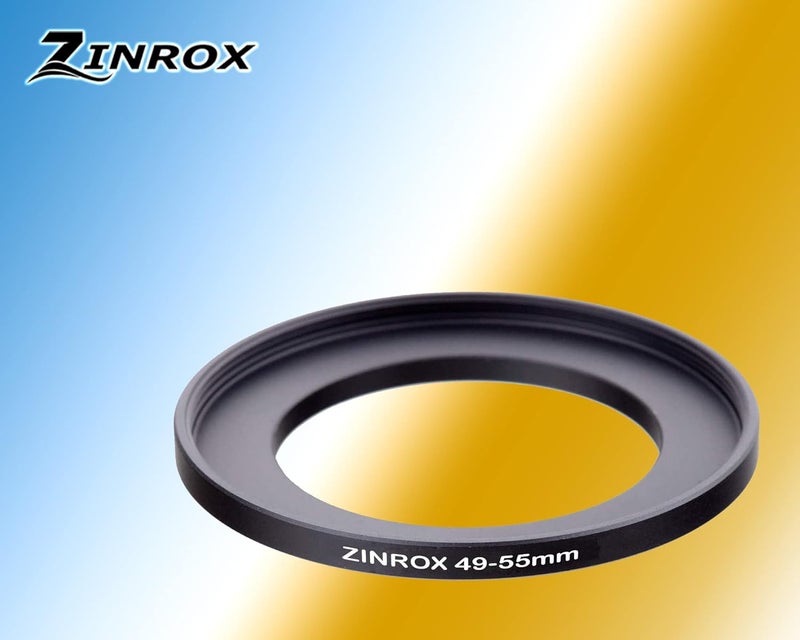 ZINROX® 49-55mm Step Up Lens Filter Adapter Ring, Set of 1 Piece - Size : 49mm to 55mm Stepping Ring - Image 4