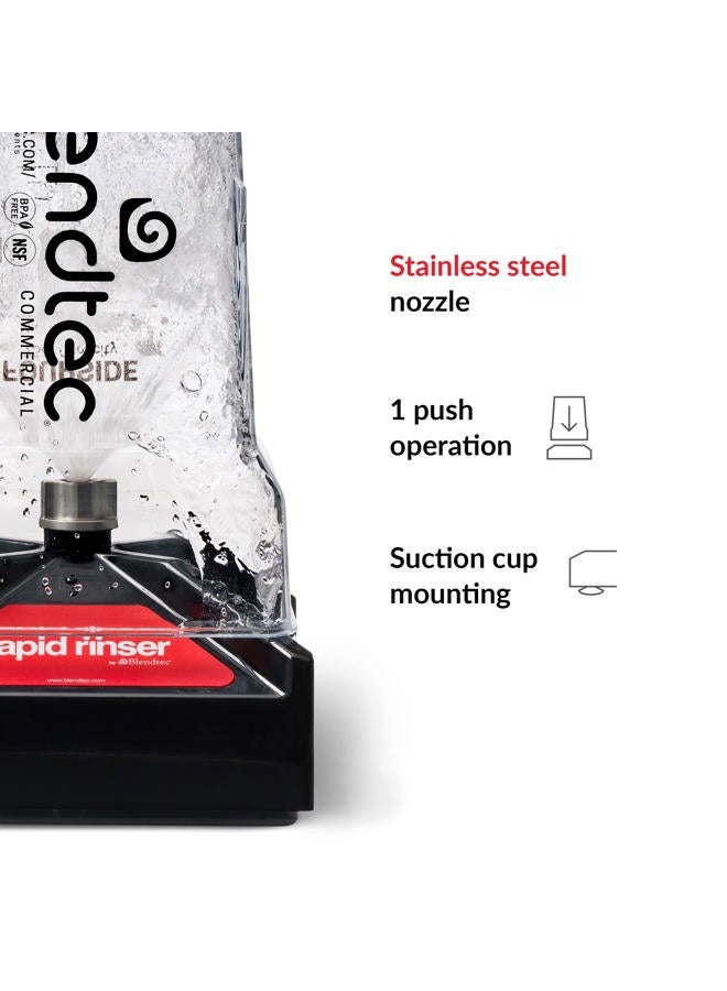 Blendtec Rapid Rinser, Commercial Grade - One-Push Cleaning for Blender Jars - Compatible with Blendtec Blenders - Black - Image 4