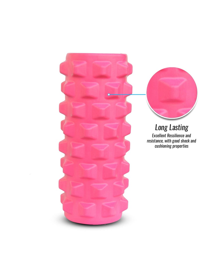 H PRO Yoga and Fitness Equipment Massager for Back and Leg Muscles - Pink - Image 3