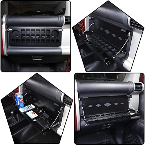 YUECHI For Toyota FJ Cruiser 2007-2021 car center console side outlet storage bag trunk storage box (Co-pilot storage table rack) - Image 2
