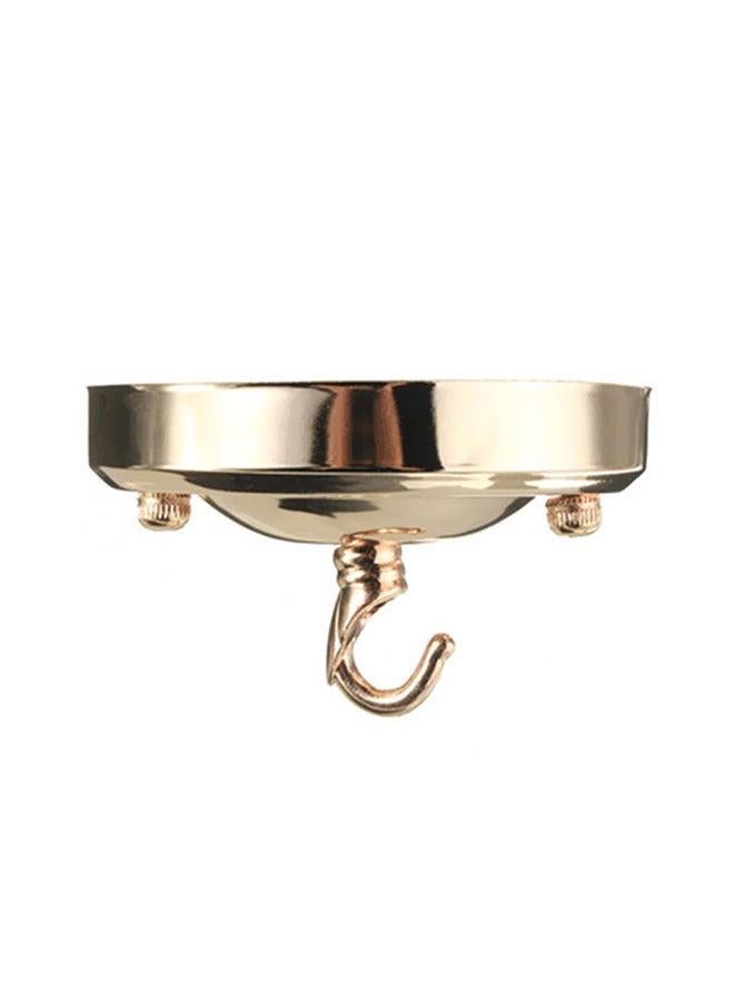 Retro Vintage Iron Ceiling Hook Plate Gold 11x2cm