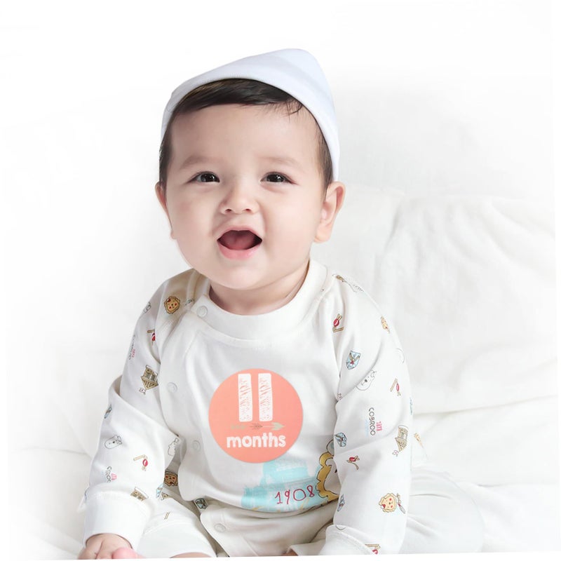 Baby Milestone Decals 12pcs Self Adhesive Stickers for Infant Boy Room - Image 5
