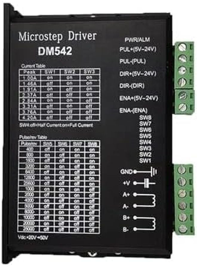 DM556 Stepper Motor Driver 2 Phase Digital 4.2A 18 48V DC For Nema 23 34 CNC Machine - Image 4