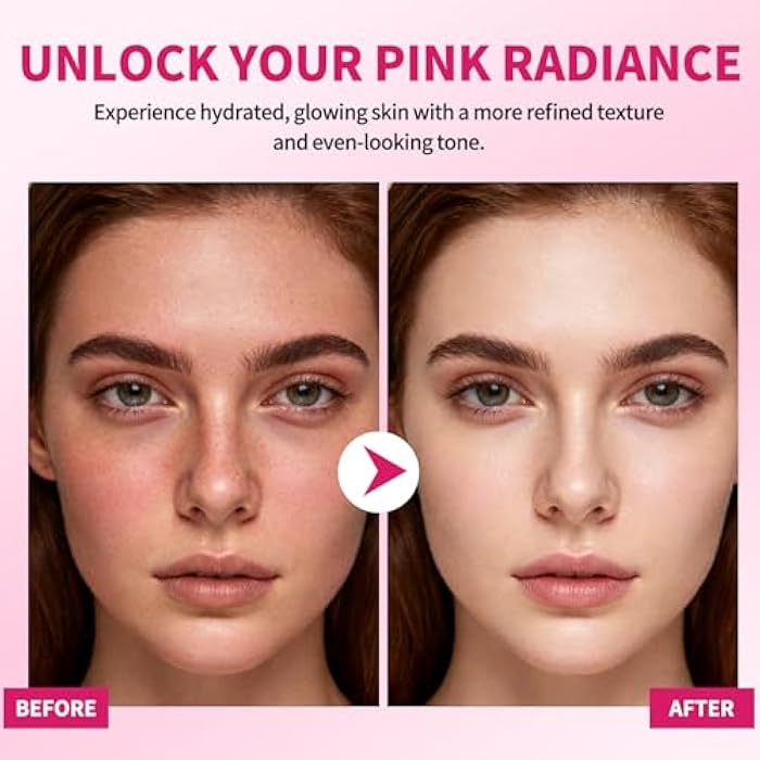 dewyhour Pink Collagen Capsule Face Cream, Lightweight Face Moisturizer, Smoothing & Firming, Brightening Glow, Improves Appearance of Uneven Tone, Korean Skincare, For Dry Skin - Image 3