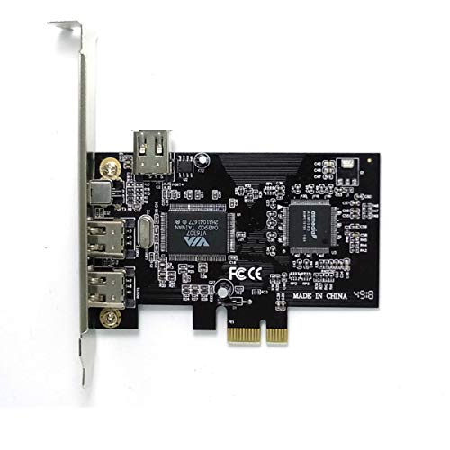 ELIATER PCIe Firewire Card for Windows 10, IEEE 1394A PCI Express Controller 4 Ports(3 x 6 Pin and 1 x 4 Pin), 1394a Firewire 400 Adapter for Windows 7/8/Mac OS with Low Profile Bracket and Cable - Image 2