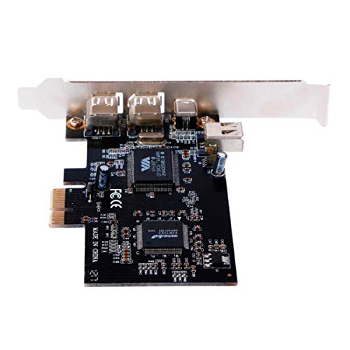 ELIATER PCIe Firewire Card for Windows 10, IEEE 1394A PCI Express Controller 4 Ports(3 x 6 Pin and 1 x 4 Pin), 1394a Firewire 400 Adapter for Windows 7/8/Mac OS with Low Profile Bracket and Cable - Image 5