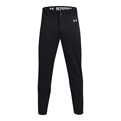 Under Armour Men's Utility Baseball Straight Leg Pant Pipe 22, (001) Black / / White, Large - Image 5