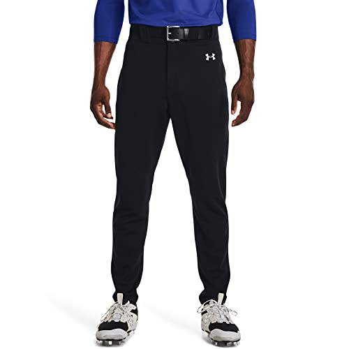 Under Armour Men's Utility Baseball Straight Leg Pant Pipe 22, (001) Black / / White, Large - Image 3