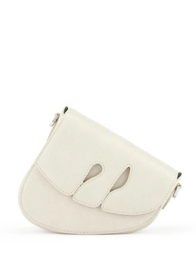 Veganologie Pebble Bag in White Made From 1 Bamboo Stem