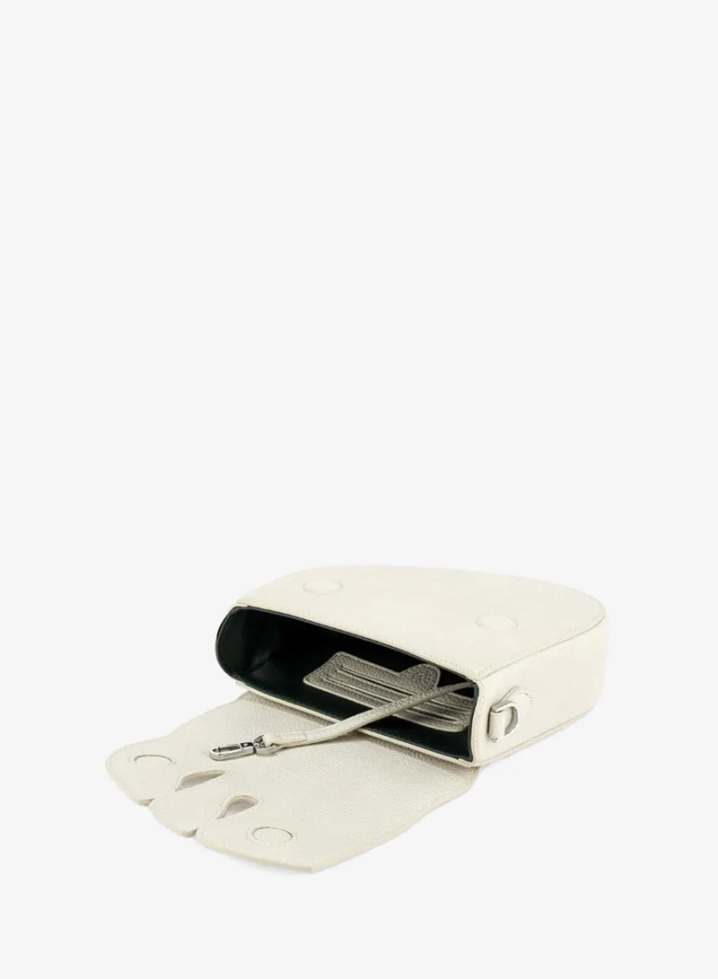 Veganologie  Pebble Bag in White Made From 1 Bamboo Stem for Women | Best Price UAE