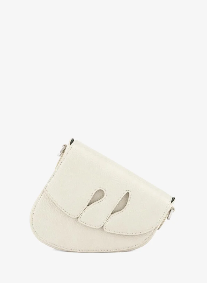 Veganologie  Pebble Bag in White Made From 1 Bamboo Stem for Women | Best Price UAE