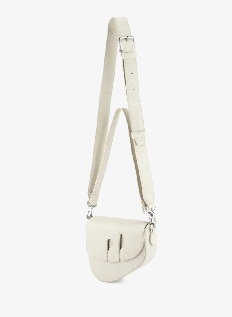 Veganologie  Pebble Bag in White Made From 1 Bamboo Stem for Women | Best Price UAE