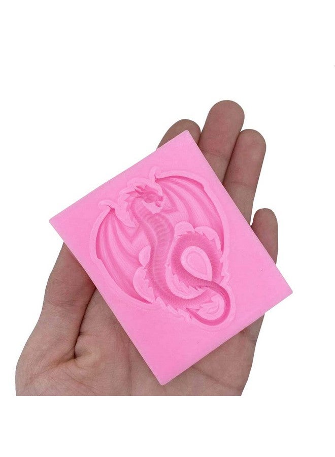KuuGuu 6 Pieces Flying Dragon Silicone Mold Cute Dragon Fondant Mold Animal Dragon Chocolate Mold Baking Mould Tool For Cake Decorating Polymer Clay - Image 5