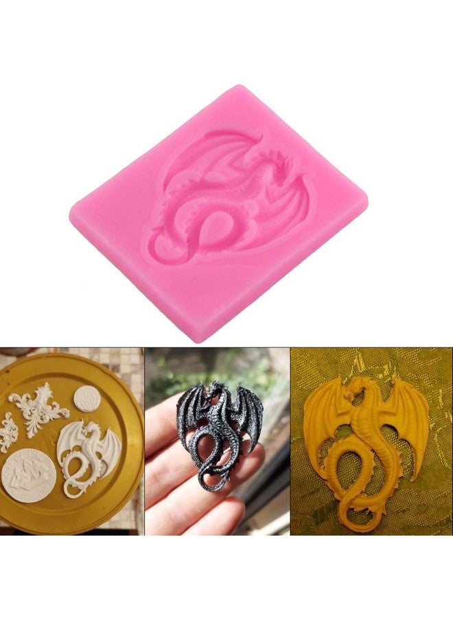 KuuGuu 6 Pieces Flying Dragon Silicone Mold Cute Dragon Fondant Mold Animal Dragon Chocolate Mold Baking Mould Tool For Cake Decorating Polymer Clay - Image 4
