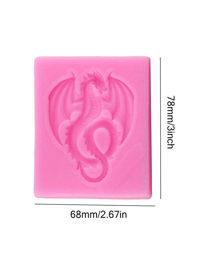 KuuGuu 6 Pieces Flying Dragon Silicone Mold Cute Dragon Fondant Mold Animal Dragon Chocolate Mold Baking Mould Tool For Cake Decorating Polymer Clay - Image 3