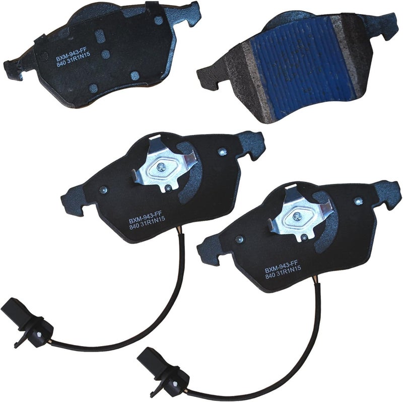 Bendix Premium SBM840 Semi-Metallic Front Brake Pads for Select Models Audi A4, A4 Quattro, A6, A6 A8 RS6, S4, S6, Seat Exeo, Volkswagen Passat - Image 1