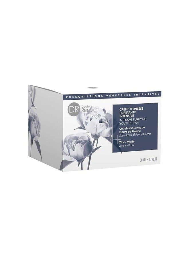 Dr. Renaud Dr Renaud Intensive Purifying Youth Cream 50ML – Anti-Imperfection Gel Cream with Zinc & Peony Stem Cells for Clear, Radiant Skin - Image 2