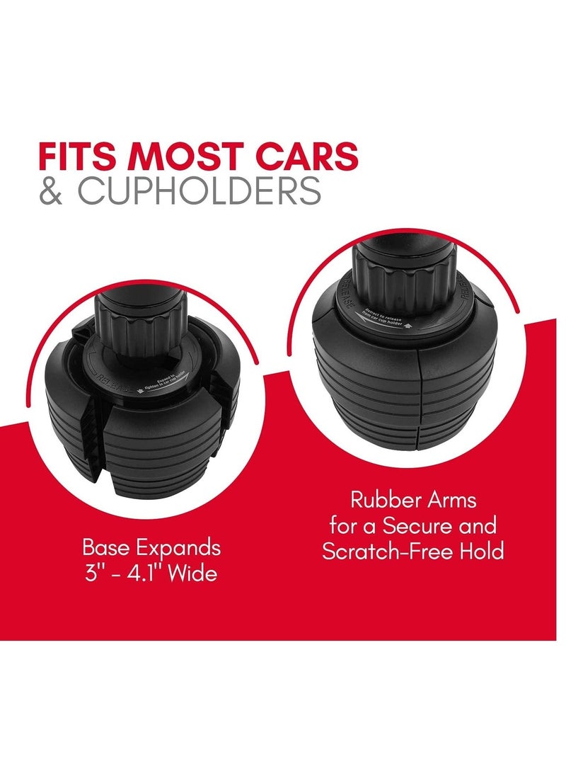 Adjustable Car Tray Table - Perfect Car Food Tray for Eating with Phone Slot and Swivel Arm - Car Organizer - Road Trip Essential Car Travel Accessories Gadgets - Image 4