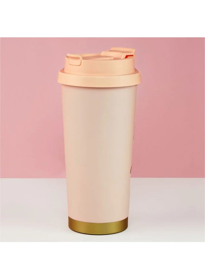 LITTLE SURPRISE BOX Lily Pink Stainless Steel premium Insulated Detox Infuser Bottle with Tea and Fruit Infuser attachment, 520ml - Image 3