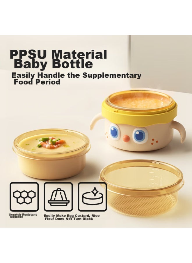 Imperial Pet Huangchong Big-eyed Cute Baby Food Bowl, Children's Water-filled Insulated Bowl With Suction Cup, Ppsu Tableware, Lise Orange - Image 3