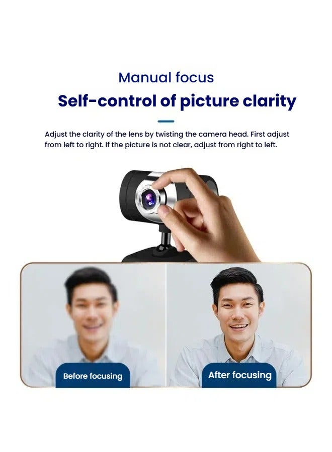 High-definition computer camera conference online class USB camera video game live broadcast 480P camera head - Image 2