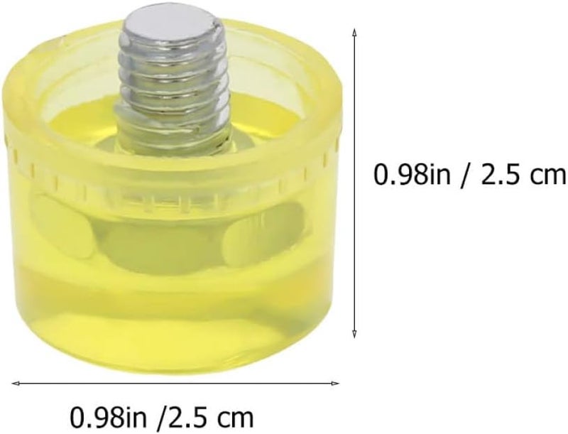 25mm Rubber Mallet Head Replacement 4pcs Set Shock Resistant Hammer Tips for Landscaping Construction - Image 3
