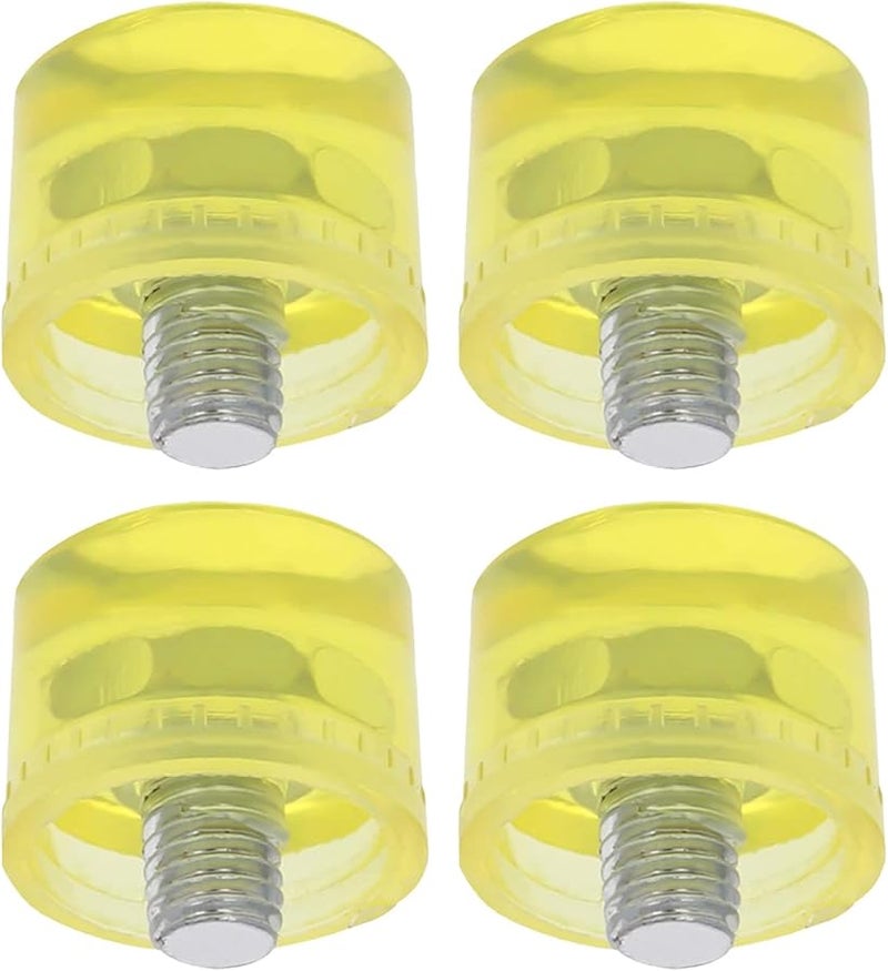 25mm Rubber Mallet Head Replacement 4pcs Set Shock Resistant Hammer Tips for Landscaping Construction - Image 1