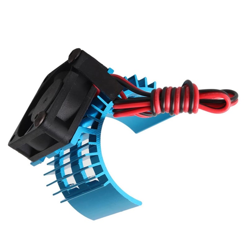 Aluminum Heat Sink Cooling Fan System For 1 10 Scale 540 550 Brushed Motor 2Pcs - Image 3