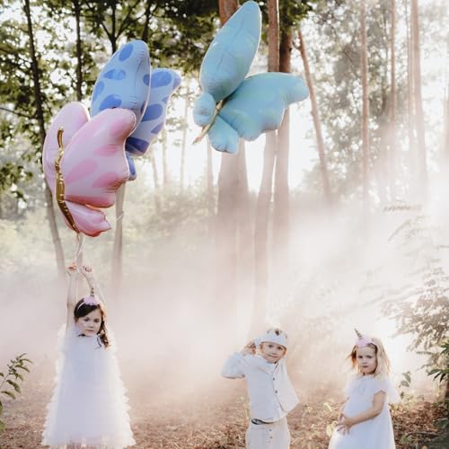 PartyDeco Large Pink Butterfly Balloon PartyDeco 272 Inch Butterfly Themed Party Birthday Summer Wedding Decor Pastel Color Balloons for Baby Shower Girl Bridal Shower Decorations - Image 5