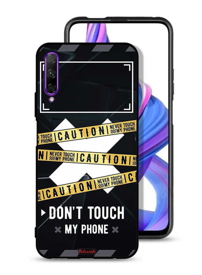 Tolwak Huawei Y9s Protective Case Cover Caution Never Touch My Phone - Image 1