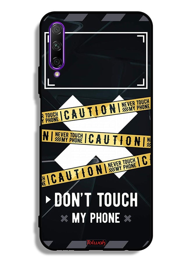 Tolwak Huawei Y9s Protective Case Cover Caution Never Touch My Phone - Image 2