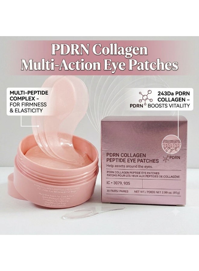 Collagen Peptide Eye Patches, Anti Wrinkle & Smile Line Patches for Face, Under Eye Mask for Fine Lines & Eye Bags, Travel Essentials & Self Care Gifts for Women, Korean Skin Care (60 Count) - Image 2