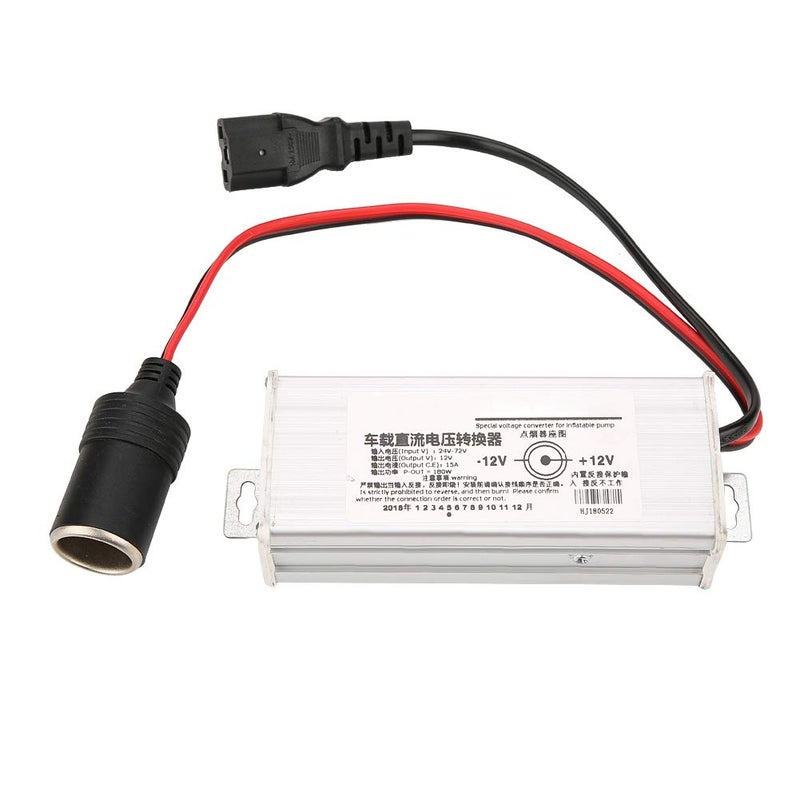 24V to 72V to 12V DC Step Down Converter 15A Aluminum Alloy Voltage Regulator - Image 2