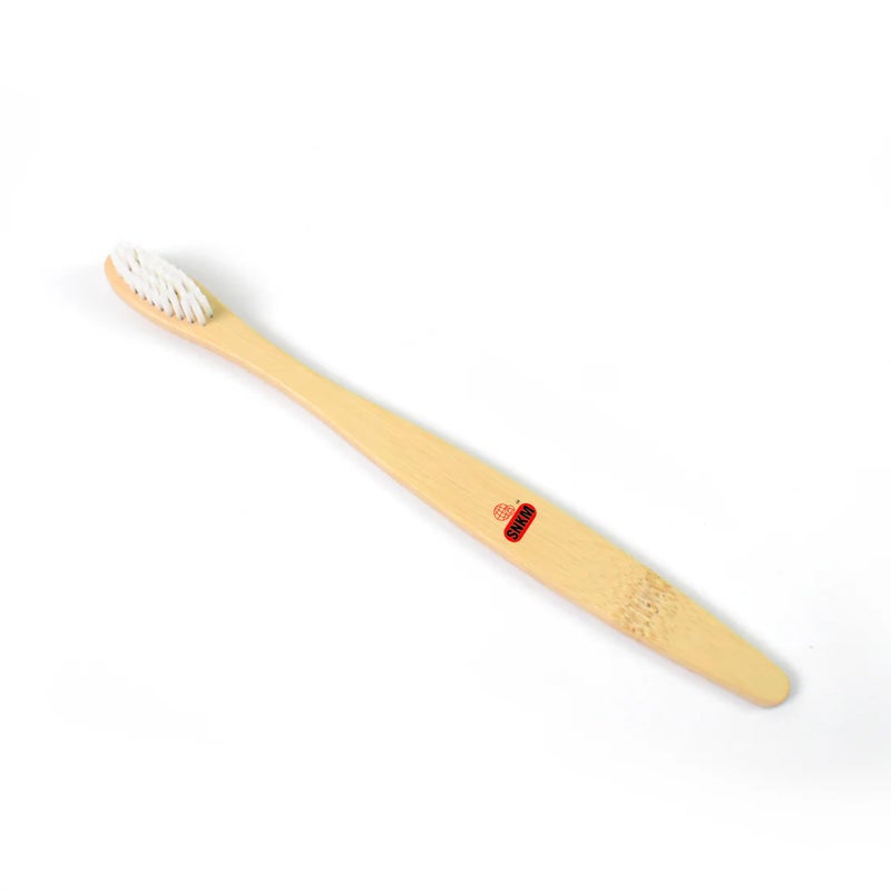SNKM - Wooden/Bamboo Brush Toothbrush Ultra Soft Bristles (Light Brown Colour, Pack of) - Image 5