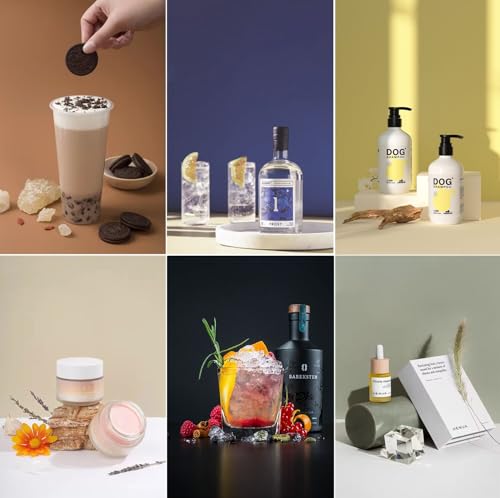 Yoocheese Photography Backdrops Small Product Background: Flat Lay Seamless Paper Props - Tabletop Photo Shoot for Jewelry Cosmetics Food .(22x34in, Dark) - Image 3