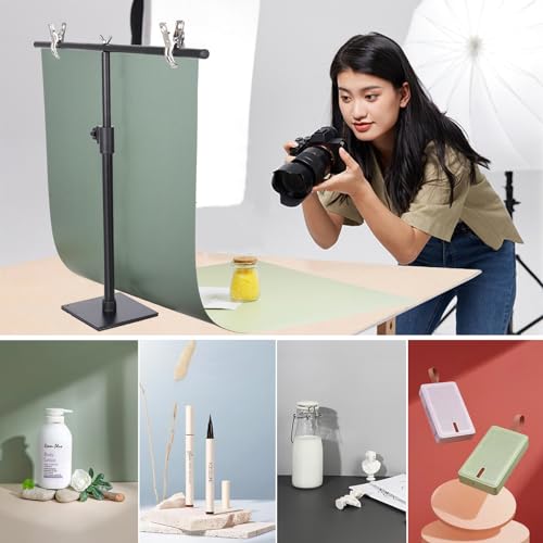 Yoocheese Photography Backdrops Small Product Background: Flat Lay Seamless Paper Props - Tabletop Photo Shoot for Jewelry Cosmetics Food .(22x34in, Dark) - Image 2